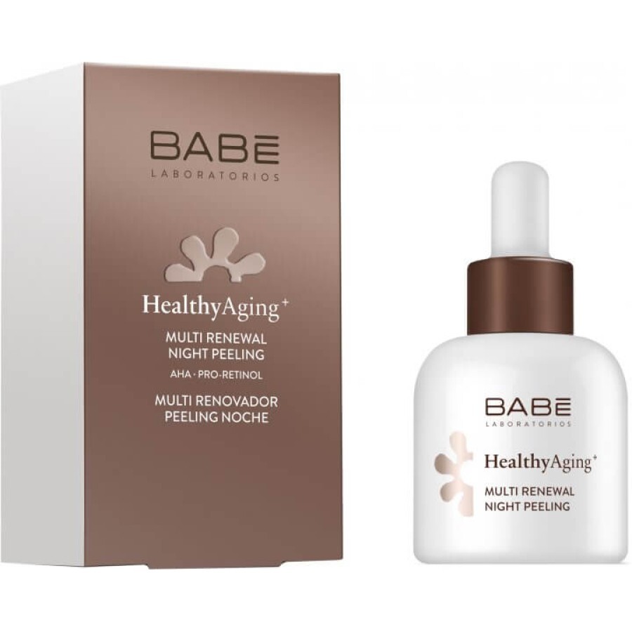 Ночной пилинг BABE Laboratorios Healthy Aging Обновляющий с AHA кислотами и Ретинолом 30 мл: цены и характеристики