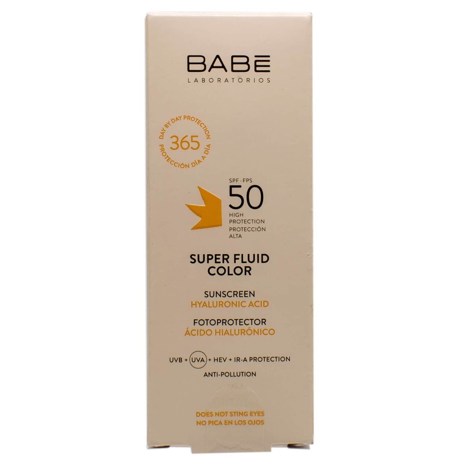 Флюид супер BB для лица BABE LABORATORIOS солнцезащитный тонирующий для всех типов кожи с SPF 50 50 мл: цены и характеристики
