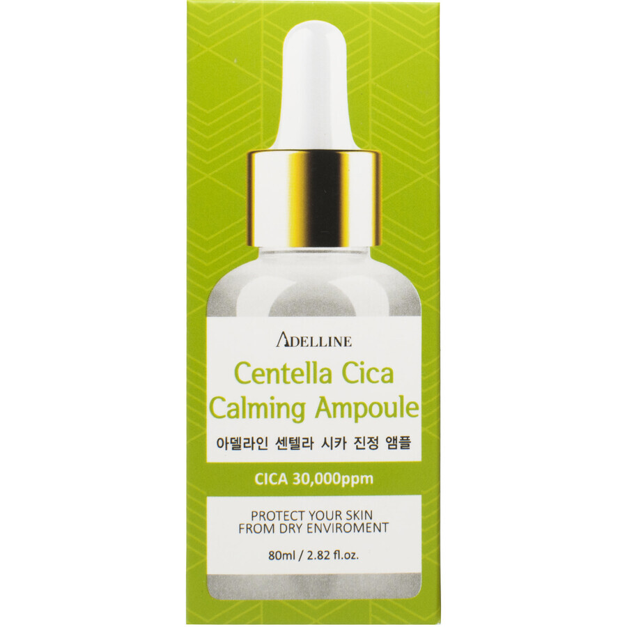 Сироватка для обличчя ADELLINE Cica Calming Ampoule з центеллою поживна і заспокійлива 80 мл: ціни та характеристики
