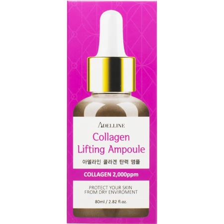 Сироватка для обличчя ADELLINE Collagen Lifting Ampoule з колагеном ефект ліфтингу 80 мл: ціни та характеристики