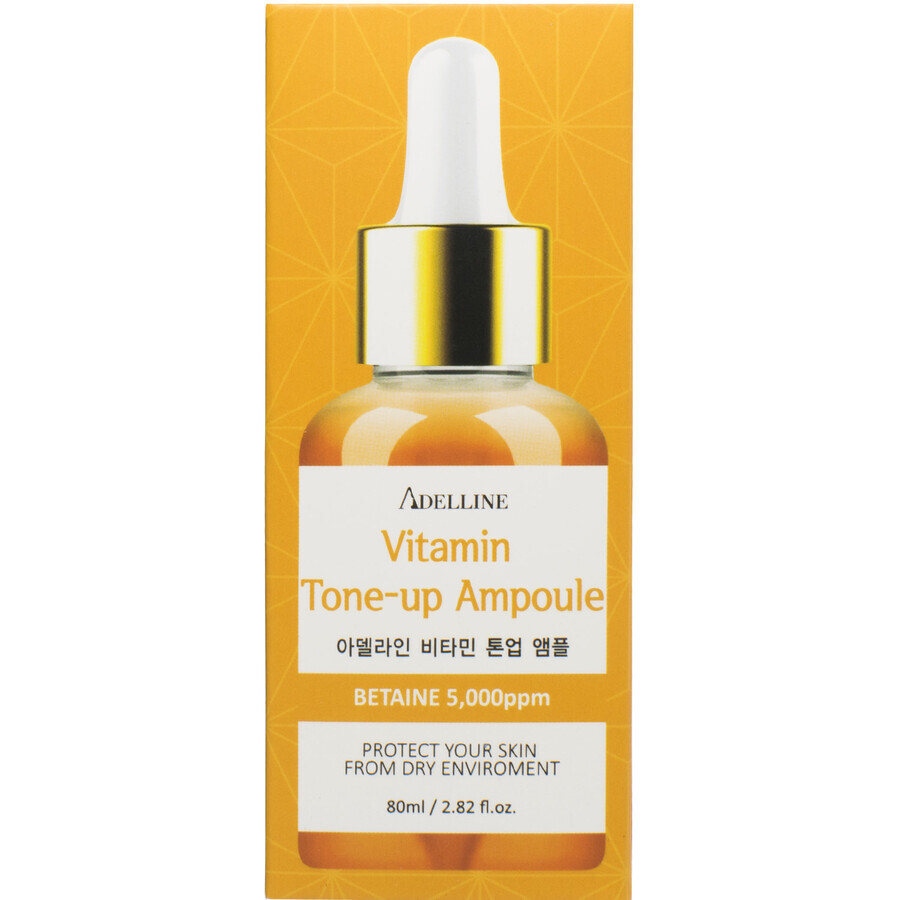 Сироватка для обличчя ADELLINE Vitamin Tone-Up Ampoule з вітамінами ефект сяйва 80 мл: ціни та характеристики