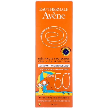 Лосьйон сонцезахисний AVENE найвищого ступеня УФ захисту SPF50+ для чутливої шкіри дітей 100 мл: ціни та характеристики