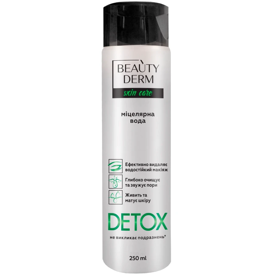 Вода міцелярна Beauty Derm Detox для всіх типів шкіри 250 мл: ціни та характеристики