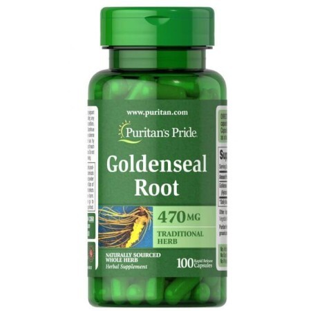 Гідрастіс канадський, Goldenseal Root, Puritan's Pride, 470 мг, 100 капсул