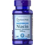 Ниацин, Flush Free Niacin, Puritan's Pride, 500 мг, 100 капсул: цены и характеристики