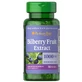 Экстракт черники, Bilberry 4:1 Extract, Puritan's Pride, 1000 мг, 90 гелевых капсул