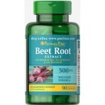 Свекла, экстракт корня, Beet Root Extract, Puritan's Pride, 500 мг, 90 капсул: цены и характеристики