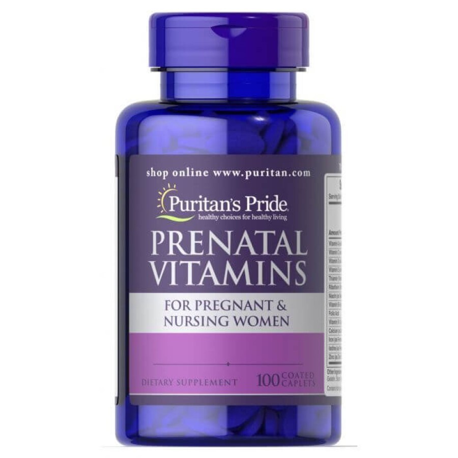 Витамины для беременных, Prenatal Vitamins, Puritan's Pride, 100 капсул: цены и характеристики