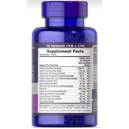 Вітаміни для вагітних, Prenatal Vitamins, Puritan's Pride, 100 капсул: ціни та характеристики