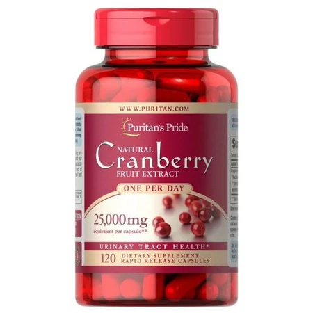 Журавлина, Cranberry, Puritan's Pride, 1 на день, 120 капсул: ціни та характеристики