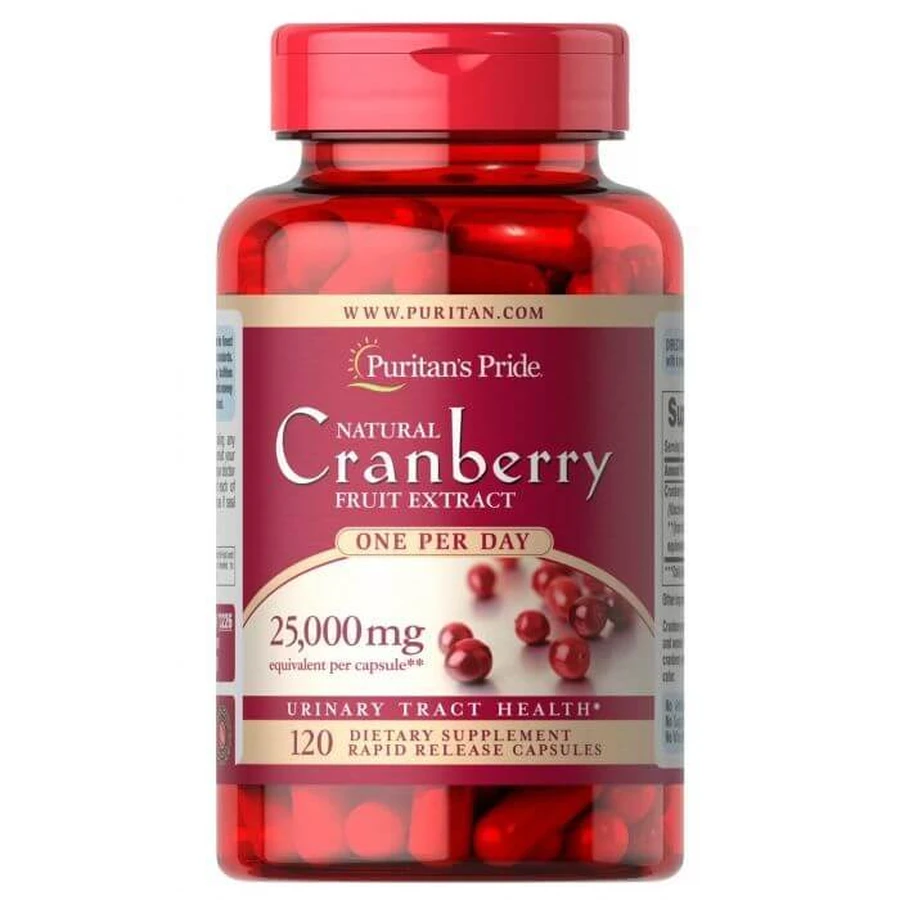 Журавлина, Cranberry, Puritan's Pride, 1 на день, 120 капсул: ціни та характеристики