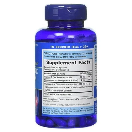 Глюкозамін хондроітин, Glucosamine Chondroitin Complex, Puritan's Pride, 120 капсул: ціни та характеристики