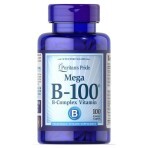 Витамины группы В, комплекс, Vitamin B-100, Puritan's Pride,100 капсул: цены и характеристики