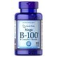 Витамины группы В, комплекс, Vitamin B-100, Puritan&#39;s Pride,100 капсул