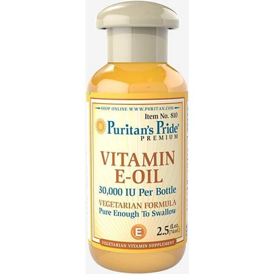 Витамин Е, Vitamin E-Oil, Puritan's Pride, 30000 МЕ, масло, 74 мл: цены и характеристики