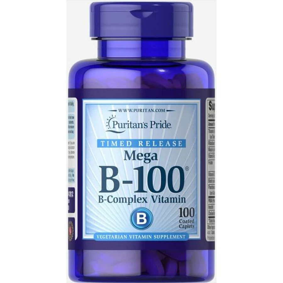 Витамин В-100 комплекс, Vitamin B-100®, Puritan's Pride, 100 капсул: цены и характеристики