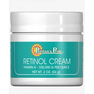 Крем для обличчя з ретинолом, Retinol Cream, Puritan's Pride, 56 мл