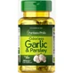 Часник і петрушка, Odorless Garlic & Parsley, Puritan's Pride, 500 мг / 100 мг, без запаху, 100 гелевих капсул