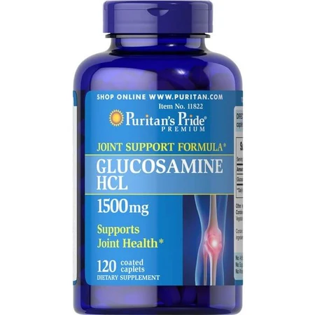 Глюкозамин, Glucosamine, Puritan's Pride, 1500 мг, 120 капсул: цены и характеристики