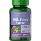 Розторопша, Milk Thistle 4: 1 (Silymarin), Puritan's Pride, 1000 мг, 180 гелевих капсул