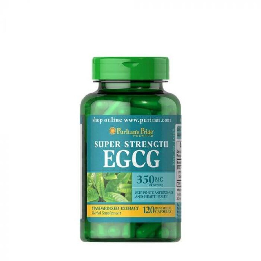 Екстракт зеленого чаю, EGCG, Puritan's Pride, 350 мг, 120 капсул: ціни та характеристики