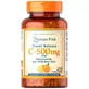 Вітамін С і біофлавоноїдами, Vitamin C-500 mg Rose hips Time Release, Puritan's Pride, 500 мг, 250 капсул