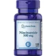 Ниацинамид, Niacinamide, Puritan's Pride, 500 мг, 100 таблеток