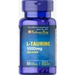 Таурин, L-Taurine, Puritan's Pride, 1000 мг, 50 капсул: цены и характеристики
