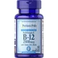 Вітамін B12 з фолієвою кислотою, вітаміном B6 і біотином, Sublingual Vitamin B12, Puritan's Pride, сублінгвальний, 2500 мкг, 60 мікроледенців