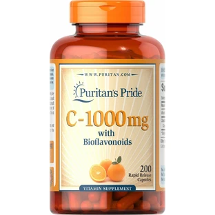 Вітамін C з біофлавоноїдами, Vitamin C with Bioflavonoids, Puritan's Pride, 1000 мг, 200 капсул