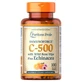 Вітамін C з шипшиною і ехінацеєю, Vitamin C-500, Puritan's Pride, 500 мг, 100 каплет