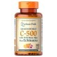 Вітамін C з шипшиною і ехінацеєю, Vitamin C-500, Puritan&#39;s Pride, 500 мг, 100 каплет