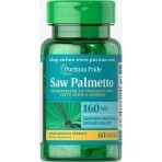 Со Пальметто, Saw Palmetto, Puritan's Pride, стандартизированный экстракт, 160 мг, 60 гелевых капсул: цены и характеристики