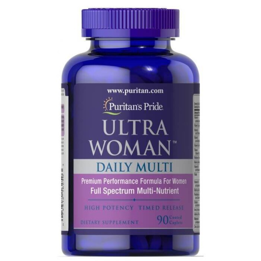 Мультивітаміни для жінок ультра, Woman ™ Daily Multi Timed, Puritan's Pride, 90 капсул: ціни та характеристики