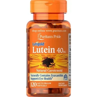 Лютеин с зеаксантином, Lutein, Puritan's Pride, 40 мг, 120 гелевых капсул