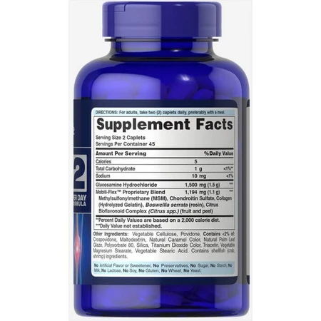 Глюкозамін хондроїтин і МСМ, Triple Strength Glucosamine, Chondroitin & MSM, Puritan's Pride, 90 капсул: ціни та характеристики