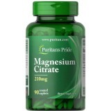 Магній цитрат, Magnesium Citrate, Puritan's Pride, 200 мг, 90 каплет