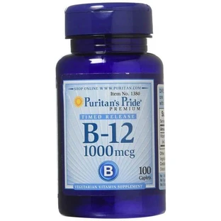 Витамин В-12, Vitamin B-12, Puritan's Pride, 1000 мкг, 100 капсул