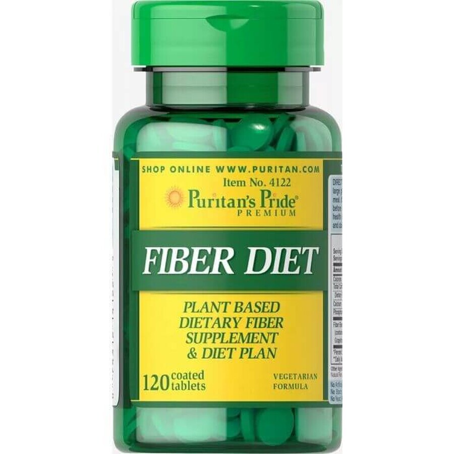 Пищевые волокна, Fiber Diet, Puritan's Pride, 120 таблеток: цены и характеристики