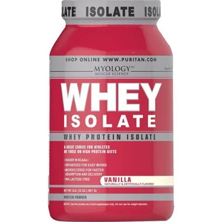 Ізолят сироваткового протеїну, Whey Protein Isolate, Puritan's Pride, смак ванілі, 907 г