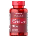 Акулий хрящ, Shark Cartilage, Puritan's Pride, 740 мг, 100 капсул: цены и характеристики