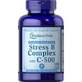 Комплекс в-стрес з вітаміном з, Stress Vitamin B-Complex, Puritan's Pride, 120 капсул