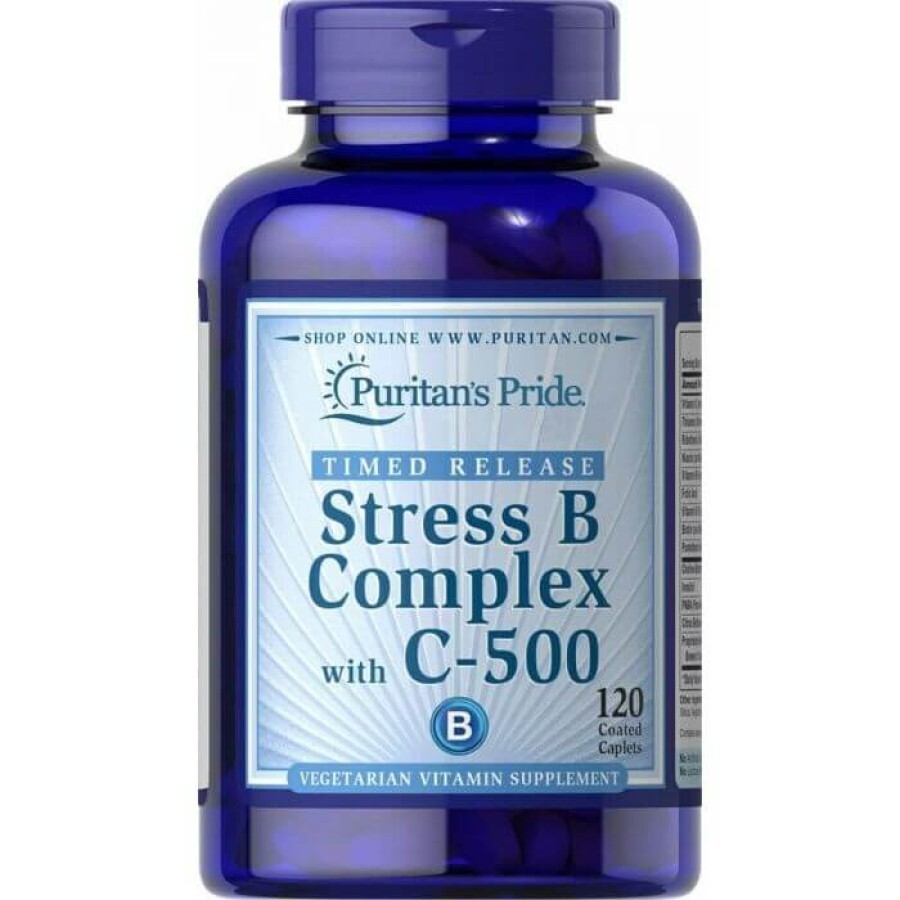 Комплекс В - стресс с витамином С, Stress Vitamin B-Complex, Puritan's Pride, 120 капсул: цены и характеристики