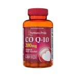 Коэнзим Q10, CO Q-10, Puritan's Pride, 200 мг, 120 гелевых капсул: цены и характеристики