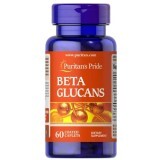 Бета-глюканы, Beta Glucans, Puritan's Pride, 200 мг, 60 капсул
