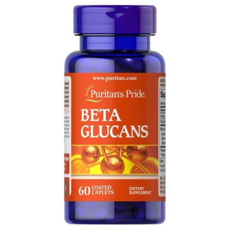 Бета-глюканы, Beta Glucans, Puritan's Pride, 200 мг, 60 капсул: цены и характеристики