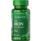 Железо, Easy Iron (Glycinate), Puritan&#39;s Pride, 28 мг, 90 гелевых капсул