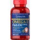 Омега-3 рыбий жир, Omega-3 Fish Oil, Puritan&#39;s Pride, двойная сила, 1200 мг, 180 капсул