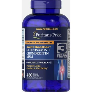 Глюкозамин хондроитин и МСМ, Double Strength Glucosamine, Chondroitin MSM, Puritan's Pride, 480 капсул