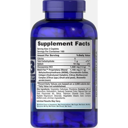 Глюкозамин хондроитин и МСМ, Double Strength Glucosamine, Chondroitin MSM, Puritan's Pride, 480 капсул: цены и характеристики